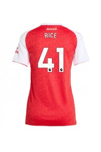 Arsenal Declan Rice #41 Voetbaltruitje Thuis tenue Dames 2025-26 Korte Mouw